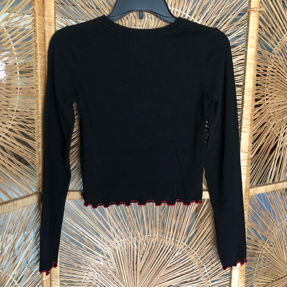 Forever 21 Loved Unloved Red Heart Crop Top - Picture 2 of 6